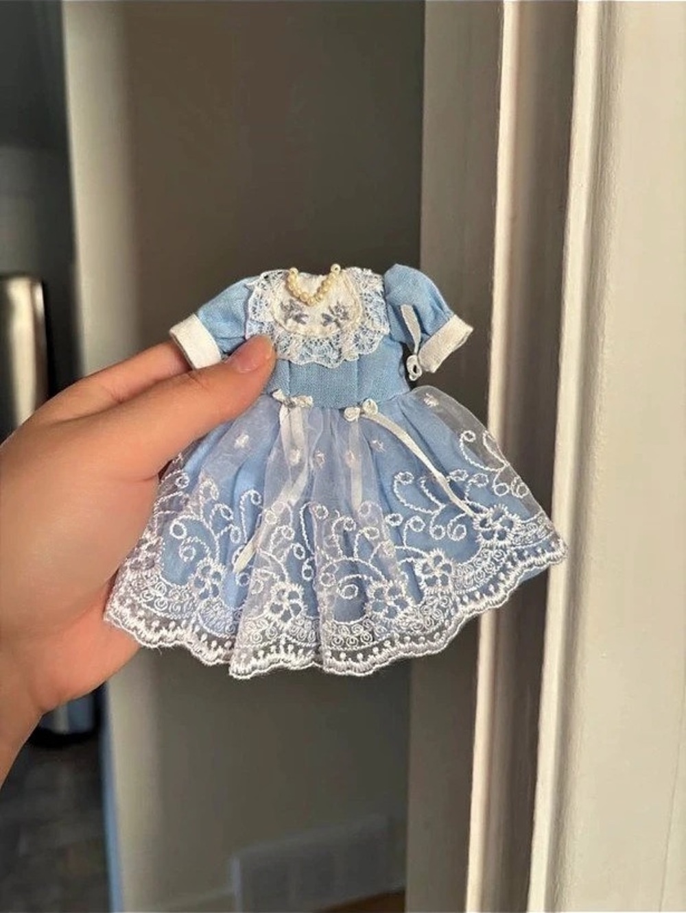 Blythe doll blue dress Alice inspired